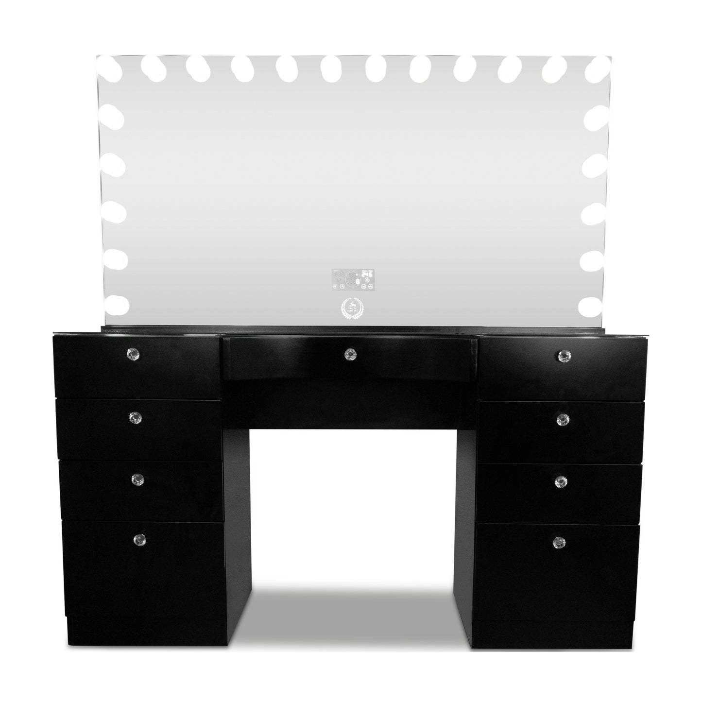 Royal-Station® XL + 22 LED Bulbs Mirror W/ Bluetooth and Charge port