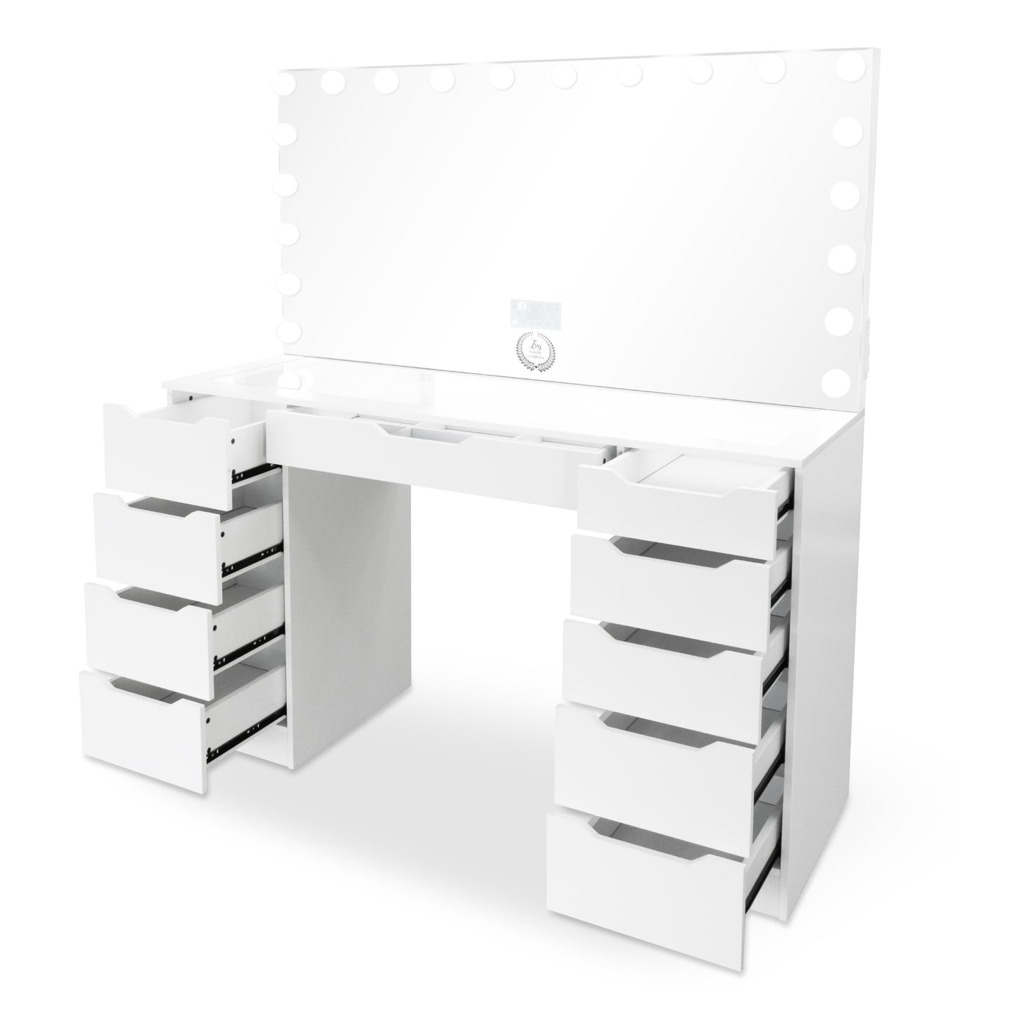 Pro-Station® XL + 20 LED Bulbs Mirror W/ Bluetooth and Charge port