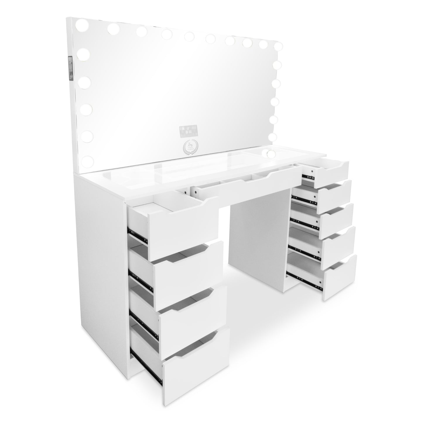Pro-Station® XL + 20 LED Bulbs Mirror W/ Bluetooth and Charge port