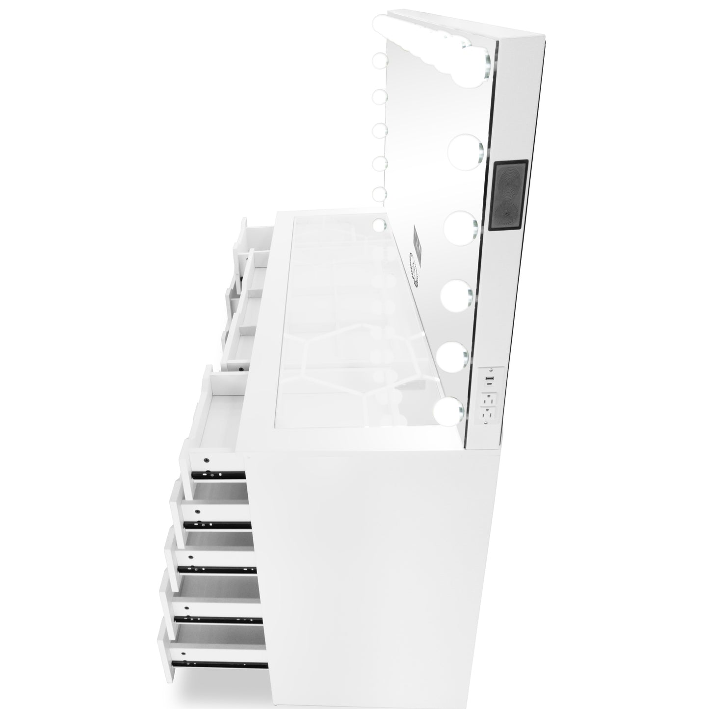 Pro-Station® XL + 20 LED Bulbs Mirror W/ Bluetooth and Charge port