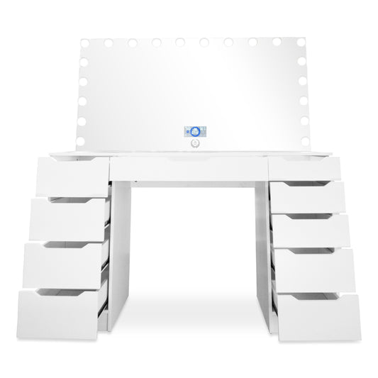 Pro-Station® XL + 20 LED Bulbs Mirror W/ Bluetooth and Charge port