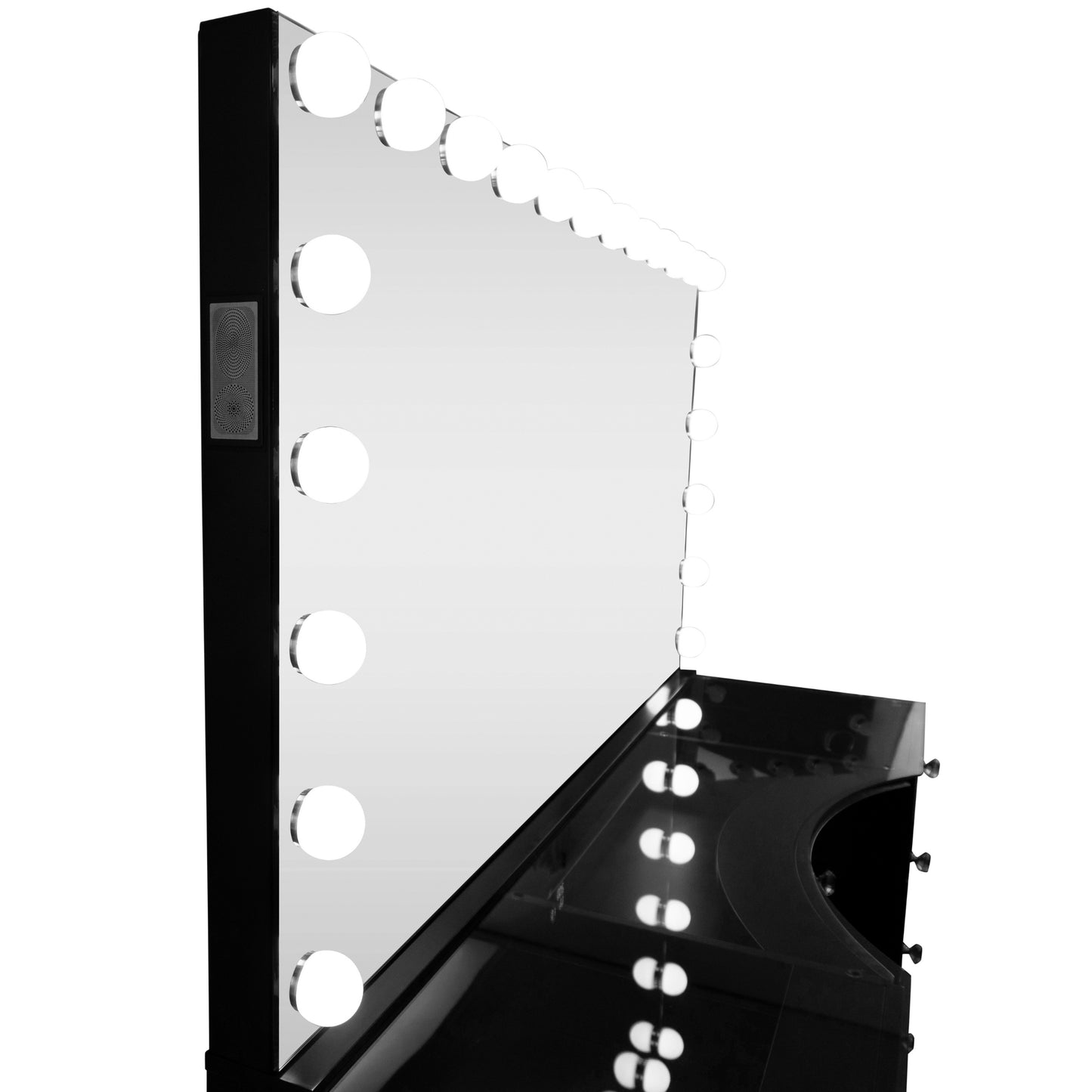 Royal-Station® XL + 22 LED Bulbs Mirror W/ Bluetooth and Charge port
