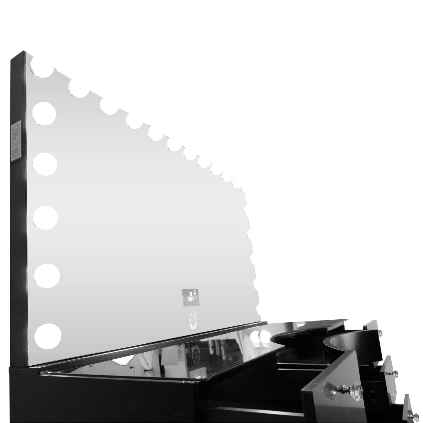 Royal-Station® XL + 22 LED Bulbs Mirror W/ Bluetooth and Charge port