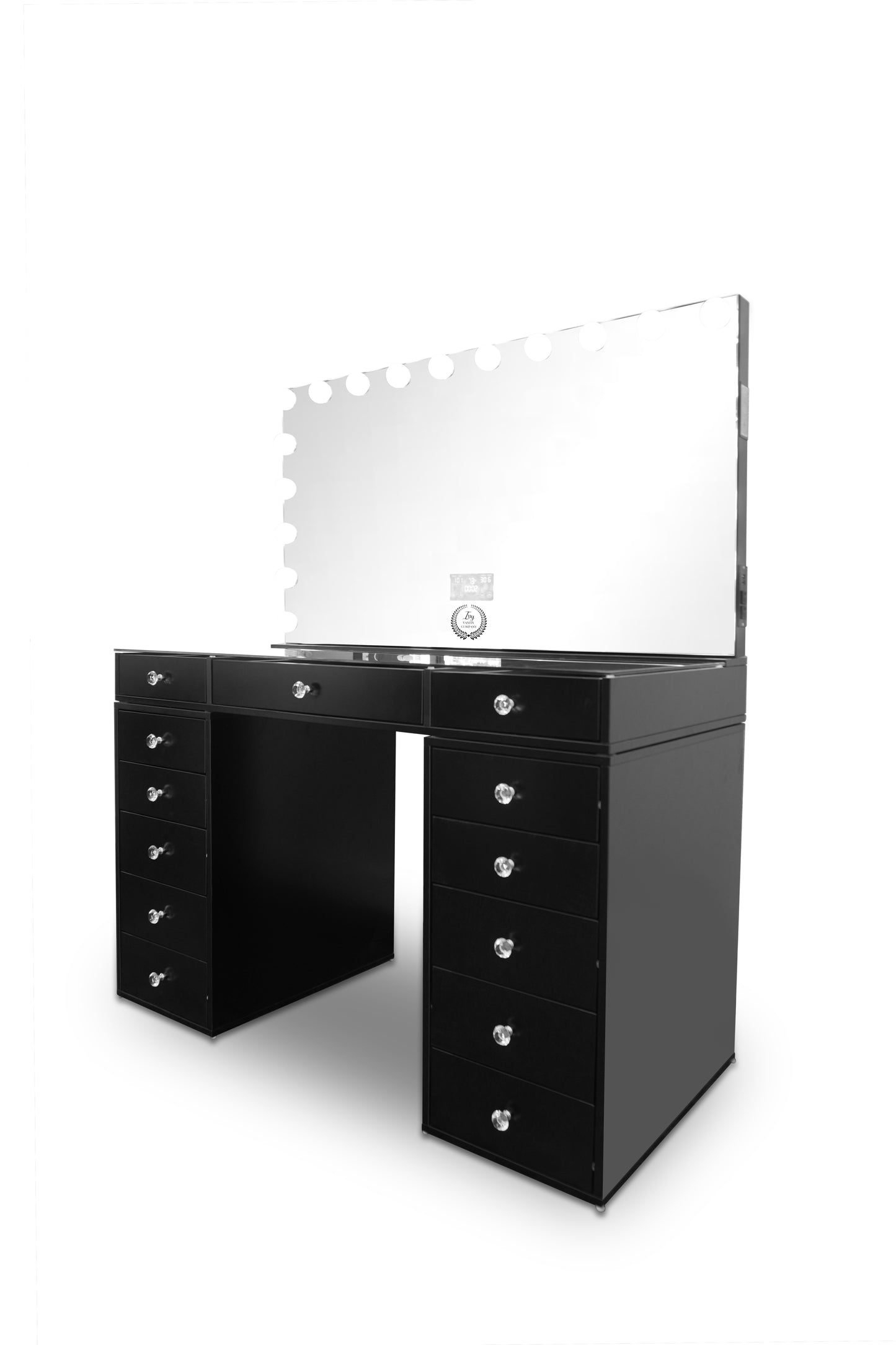 Classic-Station® + 20 LED Bulbs Mirror W/ Bluetooth and Charge port