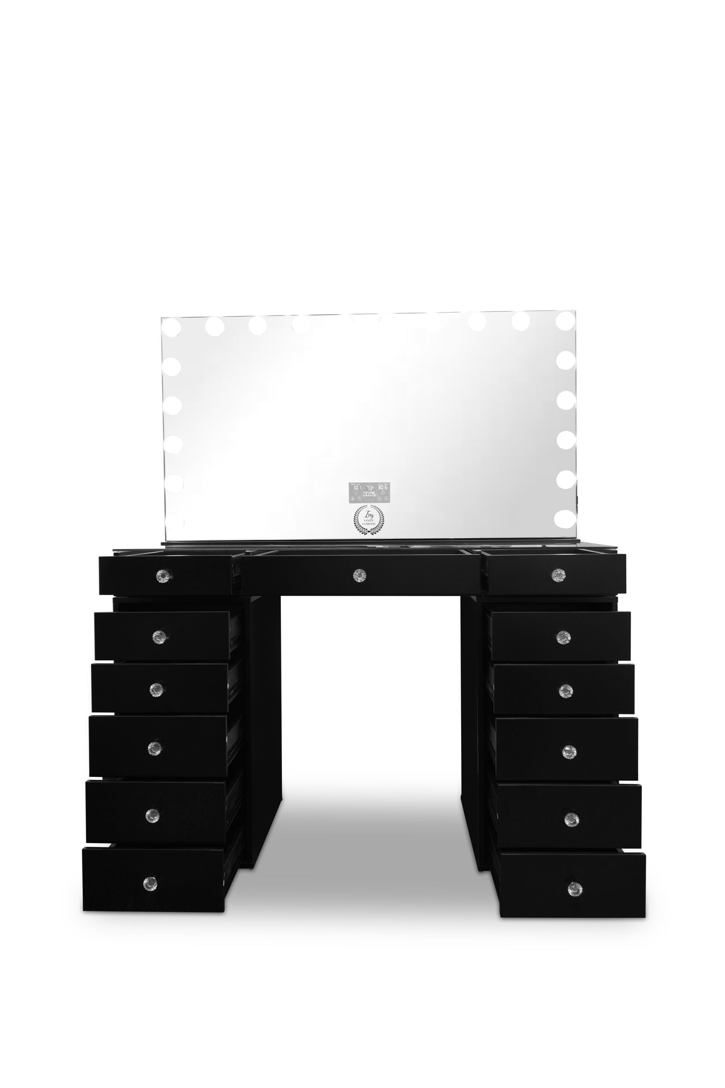 Classic-Station® XL + 20 LED Bulbs Mirror W/ Bluetooth and Charge port