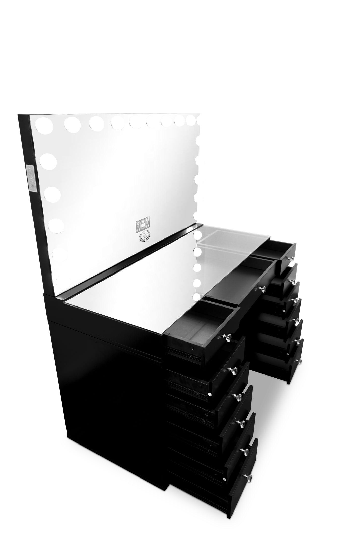 Classic-Station® + 20 LED Bulbs Mirror W/ Bluetooth and Charge port
