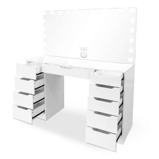 Pro-Station® XL + 20 LED Bulbs Mirror W/ Bluetooth and Charge port
