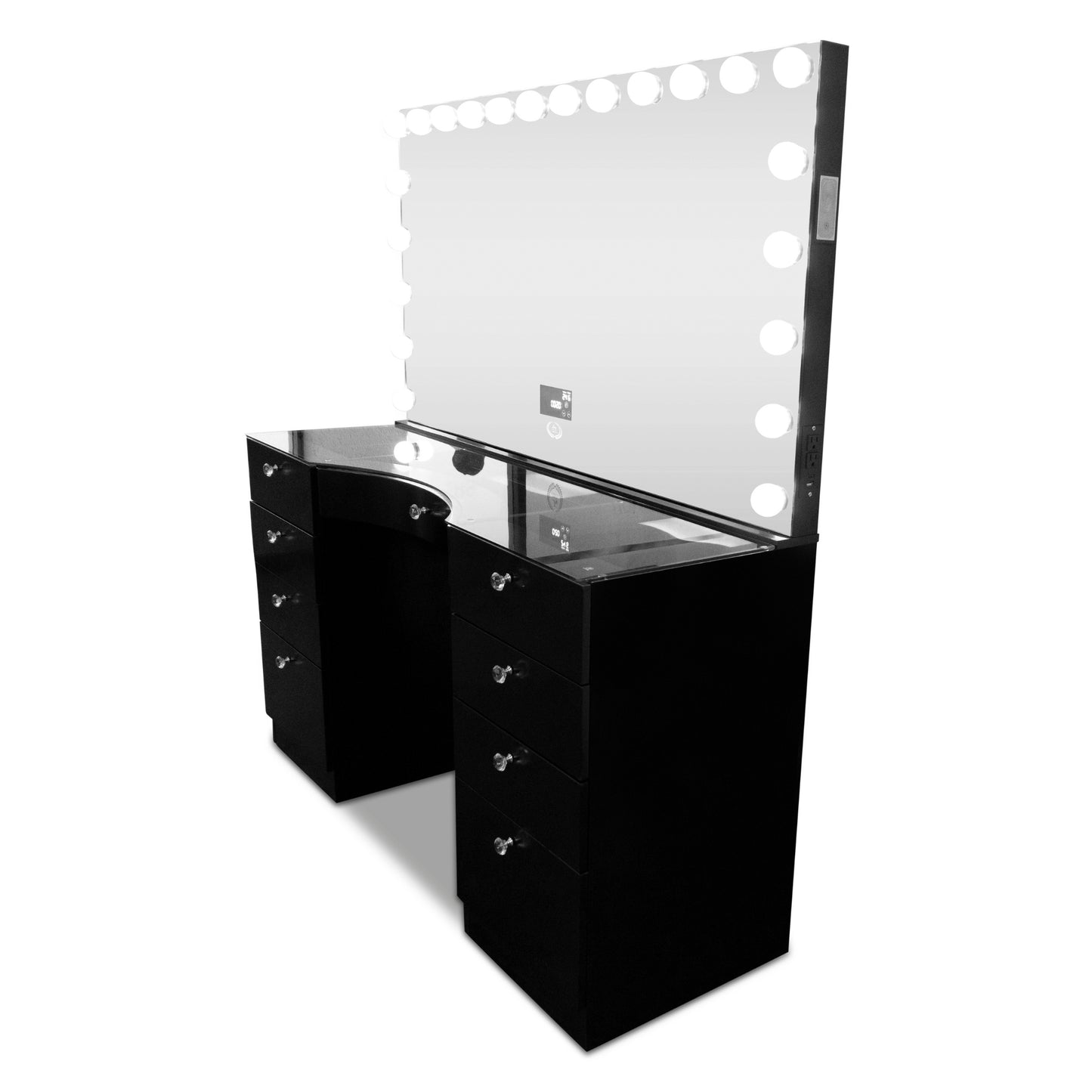 Royal-Station® XL + 22 LED Bulbs Mirror W/ Bluetooth and Charge port