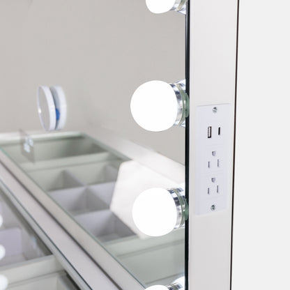 Pro-Station® + 18 LED Bulbs Mirror